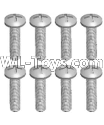 JJRC Q46 screws Parts-Cross recessed pan head screws(8PCS)-M2.5X10 PM,JJRC Q46 Parts,jjrc q46 speedrunner Parts,JJRC Q46 1/12 Parts