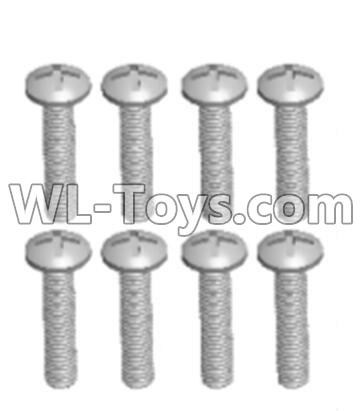 JJRC Q46 screws Parts-Cross recessed pan head screws(8PCS)-M2.5X14 PM,JJRC Q46 Parts,jjrc q46 speedrunner Parts,JJRC Q46 1/12 Parts
