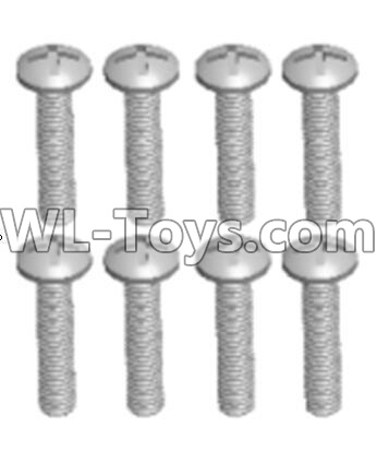 JJRC Q46 screws Parts-Cross recessed pan head screws(8PCS)-M2.5X16 PM,JJRC Q46 Parts,jjrc q46 speedrunner Parts,JJRC Q46 1/12 Parts
