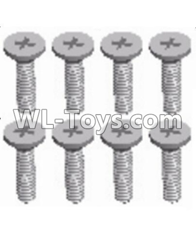 JJRC Q46 screws Parts-Cross recessed Flat head screws(8PCS)-M2X8 KM,JJRC Q46 Parts,jjrc q46 speedrunner Parts,JJRC Q46 1/12 Parts
