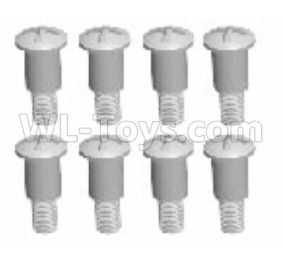 Wltoys 12628 12428-A.0359 Round head step machine screw(3x12PM D6-Lower half-tooth)-8pcs,Wltoys 12628 RC Car Spare Parts Replacement Accessories,1:12 Scale 6wd,2.4G 12628 rc racing car Parts