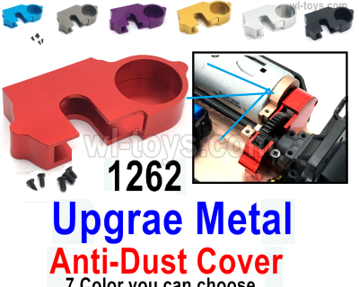 Wltoys 144001 Upgrade Parts Metal Anti-Dust Cover.1262. Total 7 color you can choose.Wltoys 144001 1/14 Parts, Wltoys 144001 RC Car Parts.
