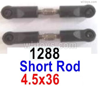 Wltoys 144001 Short rod assembly(2pcs)-4.5x36-144001.1288,Wltoys 144001 1/14 Parts,Wltoys 144001 RC Car Parts