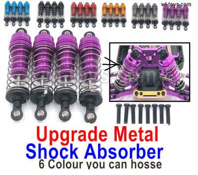 Wltoys 144002 Parts Upgrade Metal Shock Absorber.144001.1316.Total 4pcs.There are 5 colors you an choose.Wltoys 144002 1/14 Parts, Wltoys 44002 RC Car Parts.