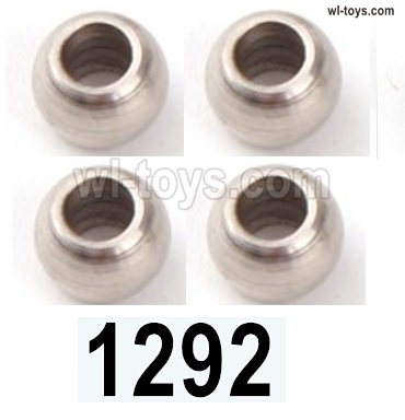 Wltoys 144002 Parts-Ball head set.144001.1292.Total 4pcs.The size is 5.8X4.55mm.Wltoys 144002 1/14 Parts, Wltoys 44002 RC Car Parts.