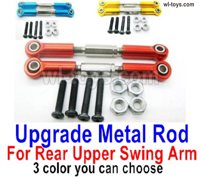 Wltoys 144002 Upgrade Parts Metal Rod for the Rear and Upper Swing Arm.2pcs.3 Color you can choose.Wltoys 144002 1/14 Parts, Wltoys 44002 RC Car Parts.
