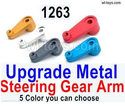 Wltoys 144002 Upgrade Parts Metal Steering gear arm.144001.1263.There are 5 Colro you can choose.Wltoys 144002 1/14 Parts, Wltoys 44002 RC Car Parts.