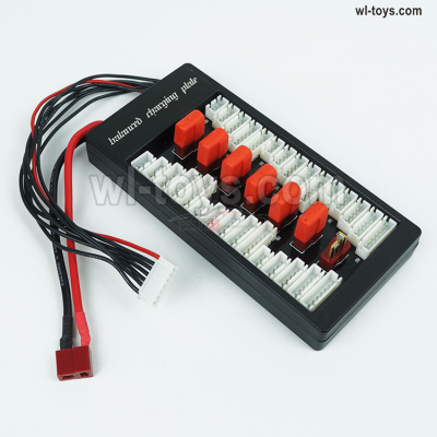 Wltoys 144002 Parts-ParaBoard,Parallel charging Board with T Plug,Upgrade 1-to-6 Conversion board.Wltoys 144002 1/14 Parts, Wltoys 44002 RC Car Parts.