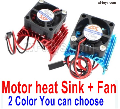 Wltoys 144002 Upgrade Parts Motor heat sink and Fans.Two color you can choose.Wltoys 144002 1/14 Parts, Wltoys 44002 RC Car Parts.