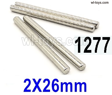Wltoys 144002 Parts-C-seat optical axis.144001.1277.Total 4pcs.The size is 2X26mm.Wltoys 144002 1/14 Parts, Wltoys 44002 RC Car Parts.