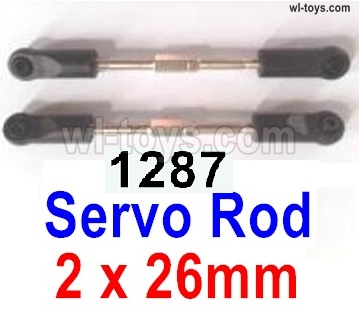 Wltoys 144002 Parts-Servo Rod.144001.1287.Total 2pcs.The size is 2x26mm.Wltoys 144002 1/14 Parts, Wltoys 44002 RC Car Parts.