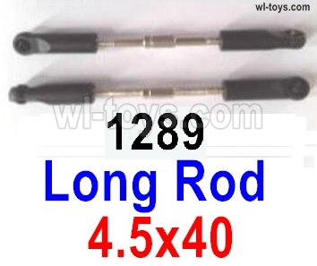 Wltoys 144002 Parts-Long rod assembly.144001.1289.Total 2pcs.The size is 4.5x40mm.Wltoys 144002 1/14 Parts, Wltoys 44002 RC Car Parts.