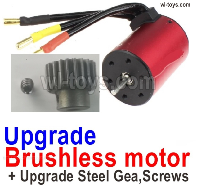 Wltoys 144002 Upgrade Parts Brushless motor and Upgrade Steel motor.Wltoys 144002 1/14 Parts, Wltoys 44002 RC Car Parts.
