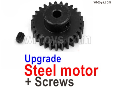 Wltoys 144002 Upgrade Parts Steel motor and Machine screws.Both for Brush and Brushless motor.Wltoys 144002 1/14 Parts, Wltoys 44002 RC Car Parts.