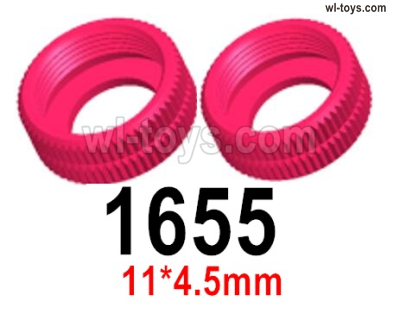 Wltoys 144002 Parts-Shock-absorbing sealing cap 11x4.5mm group.144001.1655.Wltoys 144002 1/14 Parts, Wltoys 44002 RC Car Parts.