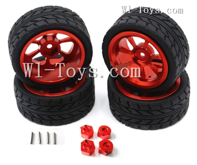 Carrosserie + Aileron + Roues & Pneus Upgrade Pour WLtoys 144001 / 144010 1/14 RC Voiture