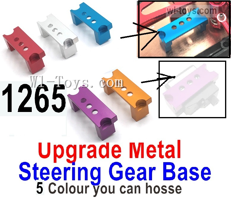 Wltoys 144010 Upgrade Metal Servo Steering Gear Base Fixed Parts. 144010.1265. 5 Colors you can choose.