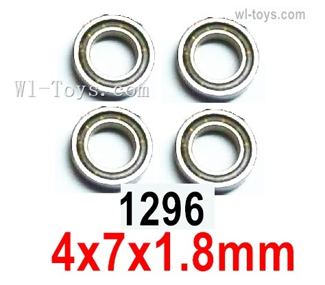 Wltoys 144010 Ball bearing 4X7X1.8mm-4pcs-144010.1296,Wltoys 144010 1/14 Parts,Wltoys 144010 RC Car Parts