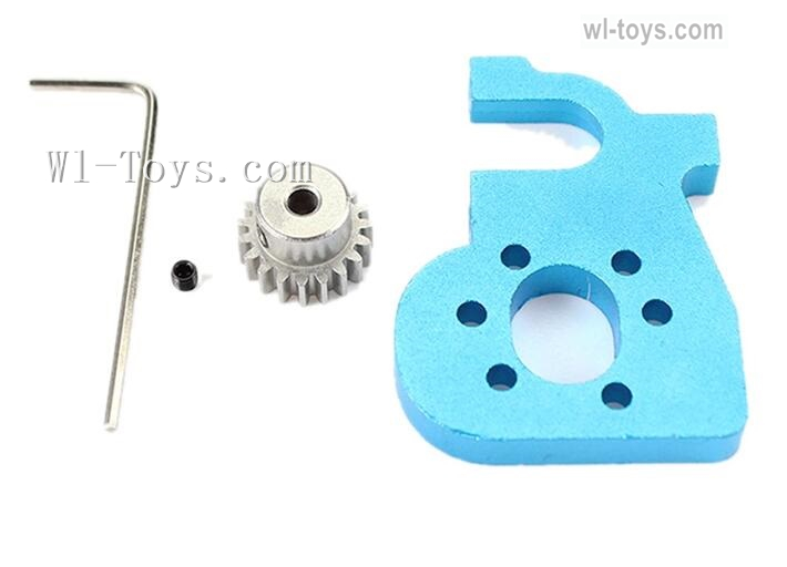 Wltoys 144010 Upgrade motor Seat + Motor gear + Set screws + L-Shape wrench.
