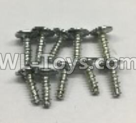 Wltoys 18401 Round Head self tapping screws with tape(M3x10PWA)-10pcs-0918,Wltoys 18401 RC Crawler Car Spare Parts Replacement Accessories,1:18 18401 6wd rc rock racing car Parts,On Road Drift Racing Truck Car Parts