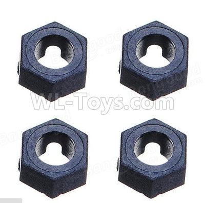 Wltoys 184012 Parts-06-01 A949-11 Official Hexagonal round seat(4pcs),Wltoys 184012 Rc Racing Car Truck Spare Parts,High speed Wltoys 184012 1:18 Scale 4wd,2.4G Spare Parts Accessories,F1 184012 On Road Drift Racing Truck Car Parts
