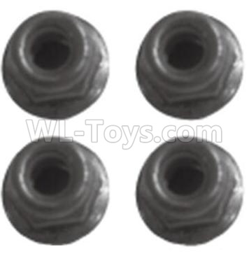 Wltoys 184012 Parts-48 K939-43 M2.5 Locknut(4pcs),Wltoys 184012 Rc Racing Car Truck Spare Parts,High speed Wltoys 184012 1:18 Scale 4wd,2.4G Spare Parts Accessories,F1 184012 On Road Drift Racing Truck Car Parts