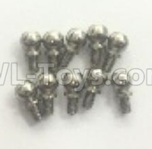Wltoys 184012 Parts-50 A949-45 Ball head screw(10pcs)-9.3X5mm,Wltoys 184012 Rc Racing Car Truck Spare Parts,High speed Wltoys 184012 1:18 Scale 4wd,2.4G Spare Parts Accessories,F1 184012 On Road Drift Racing Truck Car Parts