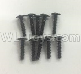 Wltoys 184012 Parts-53-01 184012.0892 Round head screw with media(10pcs)-ST2.5X12PWB-W6,Wltoys 184012 Rc Racing Car Truck Spare Parts,High speed Wltoys 184012 1:18 Scale 4wd,2.4G Spare Parts Accessories,F1 184012 On Road Drift Racing Truck Car Parts
