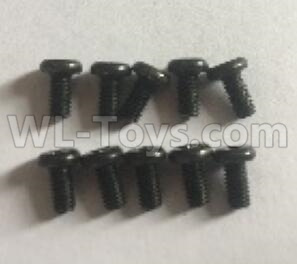 Wltoys 184012 Parts-53-02 184012.0945 Cross flat head mechanical screw(10pcs)-3x6MM,Wltoys 184012 Rc Racing Car Truck Spare Parts,High speed Wltoys 184012 1:18 Scale 4wd,2.4G Spare Parts Accessories,F1 184012 On Road Drift Racing Truck Car Parts