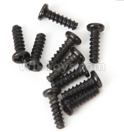 Wltoys 184012 Parts-53-04 A949-40 Round head screws-M2.5X8(10PCS),Wltoys 184012 Rc Racing Car Truck Spare Parts,High speed Wltoys 184012 1:18 Scale 4wd,2.4G Spare Parts Accessories,F1 184012 On Road Drift Racing Truck Car Parts