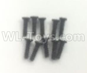 Wltoys 184012 Parts-53-10 A979-4.0582 Round head flat tail screws (10pcs) -2X7PB-D3.5,Wltoys 184012 Rc Racing Car Truck Spare Parts,High speed Wltoys 184012 1:18 Scale 4wd,2.4G Spare Parts Accessories,F1 184012 On Road Drift Racing Truck Car Parts