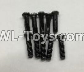 Wltoys 18402 A303-30 Round Head machine screws(M2.5x10)-10pcs,Wltoys 18402 RC Crawler Car Spare Parts Replacement Accessories,1:18 18402 4wd rc rock racing car Parts,On Road Drift Racing Truck Car Parts
