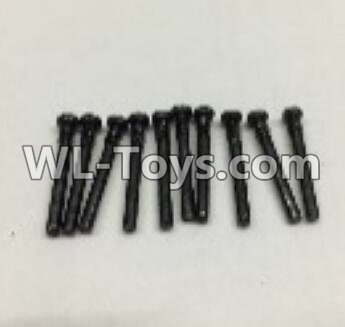 Wltoys 18402 Round Head self tapping screws(M2x19)-10pcs,Wltoys 18402 RC Crawler Car Spare Parts Replacement Accessories,1:18 18402 4wd rc rock racing car Parts,On Road Drift Racing Truck Car Parts