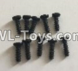 Wltoys 18402 Round Head machine screws(M2x6)-10pcs,Wltoys 18402 RC Crawler Car Spare Parts Replacement Accessories,1:18 18402 4wd rc rock racing car Parts,On Road Drift Racing Truck Car Parts