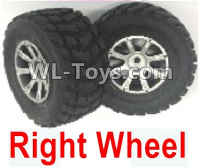 Wltoys 18403 Whole Right wheel unit(Include the Wheel hub,tire lether)-2 set,Wltoys 18403 RC Crawler Car Spare Parts Replacement Accessories,1:18 18403 4wd rc rock racing car Parts,On Road Drift Racing Truck Car Parts