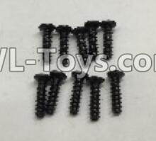 Wltoys 18403 A949-39 Round Head self tapping screws(M2x7)-10pcs,Wltoys 18403 RC Crawler Car Spare Parts Replacement Accessories,1:18 18403 4wd rc rock racing car Parts,On Road Drift Racing Truck Car Parts
