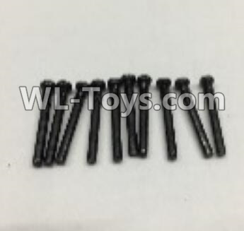Wltoys 18403 Round Head self tapping screws(M2x19)-10pcs,Wltoys 18403 RC Crawler Car Spare Parts Replacement Accessories,1:18 18403 4wd rc rock racing car Parts,On Road Drift Racing Truck Car Parts