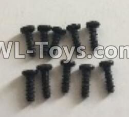 Wltoys 18403 Round Head machine screws(M2x6)-10pcs,Wltoys 18403 RC Crawler Car Spare Parts Replacement Accessories,1:18 18403 4wd rc rock racing car Parts,On Road Drift Racing Truck Car Parts