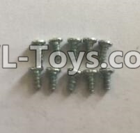Wltoys 18403 Round Head self tapping screws(M2x4)-10pcs,Wltoys 18403 RC Crawler Car Spare Parts Replacement Accessories,1:18 18403 4wd rc rock racing car Parts,On Road Drift Racing Truck Car Parts