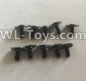 Wltoys 18403 L959-62 Round Head self tapping screws with tape(2.5x6x8PWB)-10pcs,Wltoys 18403 RC Crawler Car Spare Parts Replacement Accessories,1:18 18403 4wd rc rock racing car Parts,On Road Drift Racing Truck Car Parts