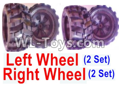 Wltoys 18404 Whole Left and Right wheel unit-(2 set Left and 2 set Right),Wltoys 18404 RC Crawler Car Spare Parts Replacement Accessories,1:18 18404 4wd RC rock racing car Parts,On Road Drift Racing Truck Car Parts