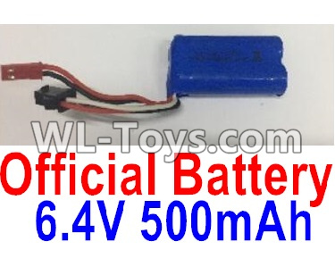 Wltoys 18404 Battery,6.4V 500mAh battery(1pcs),Wltoys 18404 RC Crawler Car Spare Parts Replacement Accessories,1:18 18404 4wd RC rock racing car Parts,On Road Drift Racing Truck Car Parts