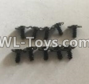 Wltoys 18404 L959-62 Round Head self tapping screws with tape(2.5x6x8PWB)-10pcs,Wltoys 18404 RC Crawler Car Spare Parts Replacement Accessories,1:18 18404 4wd RC rock racing car Parts,On Road Drift Racing Truck Car Parts
