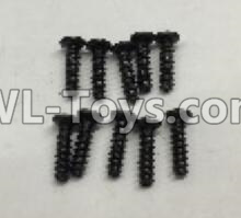 Wltoys 18405 A949-39 Round Head self tapping screws(M2x7)-10pcs,Wltoys 18405 RC Crawler Car Spare Parts Replacement Accessories,1:18 18405 4wd RC rock racing car Parts,On Road Drift Racing Truck Car Parts
