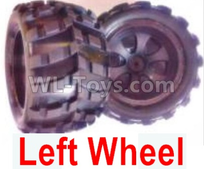 Wltoys 18409 Whole Left wheel unit(Include the Wheel hub,tire lether)-2 set,Wltoys 18409 RC Crawler Car Spare Parts Replacement Accessories,1:18 18409 4wd RC rock racing car Parts,On Road Drift Racing Truck Car Parts
