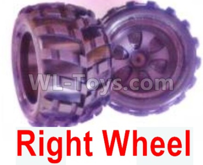Wltoys 18409 Whole Right wheel unit(Include the Wheel hub,tire lether)-2 set ,Wltoys 18409 RC Crawler Car Spare Parts Replacement Accessories,1:18 18409 4wd RC rock racing car Parts,On Road Drift Racing Truck Car Parts
