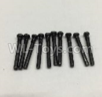 Wltoys 18409 Round Head self tapping screws(M2x19)-10pcs,Wltoys 18409 RC Crawler Car Spare Parts Replacement Accessories,1:18 18409 4wd RC rock racing car Parts,On Road Drift Racing Truck Car Parts