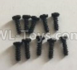 Wltoys 18409 Round Head machine screws(M2x6)-10pcs,Wltoys 18409 RC Crawler Car Spare Parts Replacement Accessories,1:18 18409 4wd RC rock racing car Parts,On Road Drift Racing Truck Car Parts