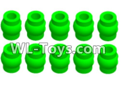 Wltoys 18429 Green Ball-head unit(10pcs),Wltoys 18429 RC Car Spare Parts Replacement Accessories,1:18 Scale 4wd,2.4G 18429 rc racing car Parts,On Road Drift Racing Truck Car Parts