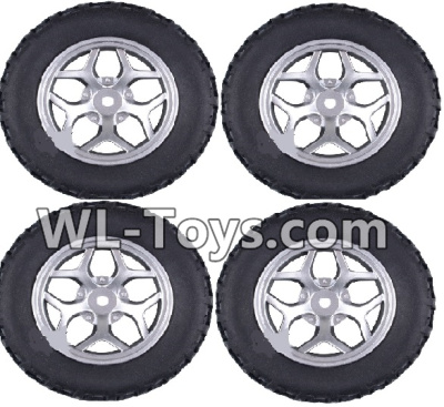 Wltoys 18429 Whole wheel unit(4 set)-Black,Wltoys 18429 RC Car Spare Parts Replacement Accessories,1:18 Scale 4wd,2.4G 18429 rc racing car Parts,On Road Drift Racing Truck Car Parts